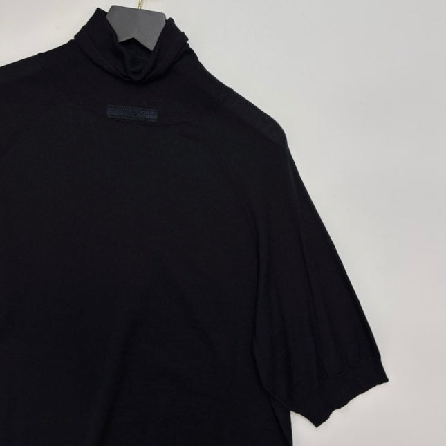 PRADA 25S SHORT-SLEEVE TURTLENECK SWEATER 430