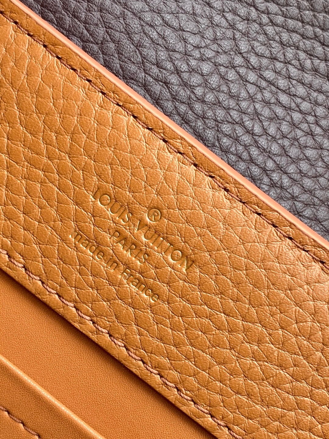 LV 26S CAPUCINES BAG 27 IN BROWN TAURILLON CALFSKIN