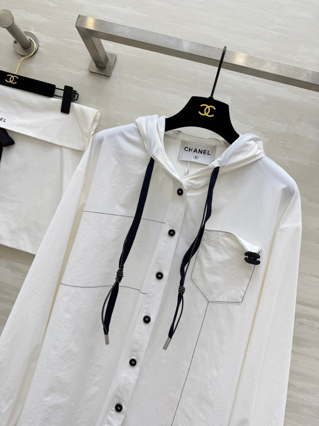 CHANEL 26S HOODED SHIRT STYLE 1023