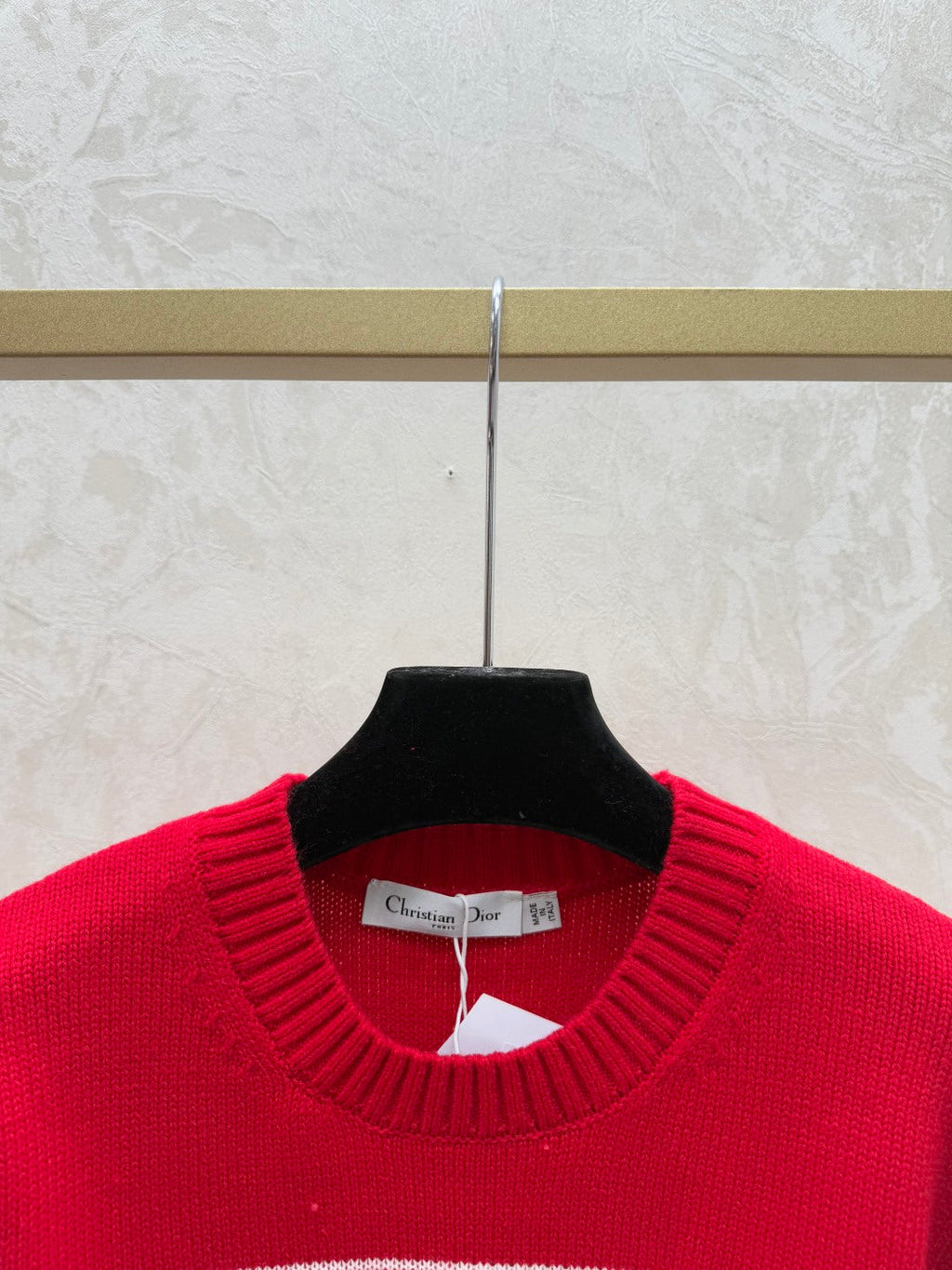 DIOR 25S LONG-SLEEVE KNIT CREWNECK SWEATER 641