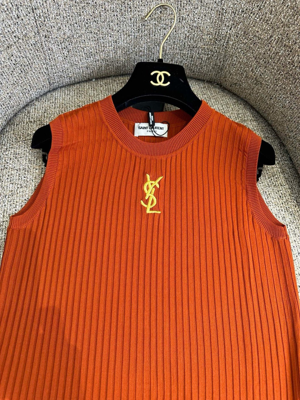YSL 26S KNIT VEST TOP 386