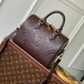 SPEEDY BANDOULIERE 25 IN DARK BROWN MONOGRAM EMPREINTE CALFSKIN EMBOSSED LOGO