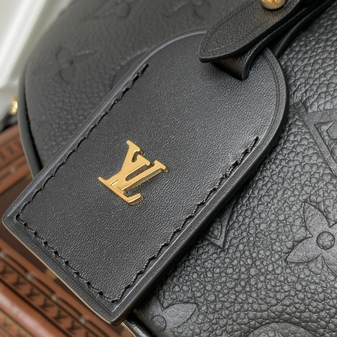 HIGH RISE 31 IN BLACK MONOGRAM EMPREINTE CALFSKIN EMBOSSED LOGO