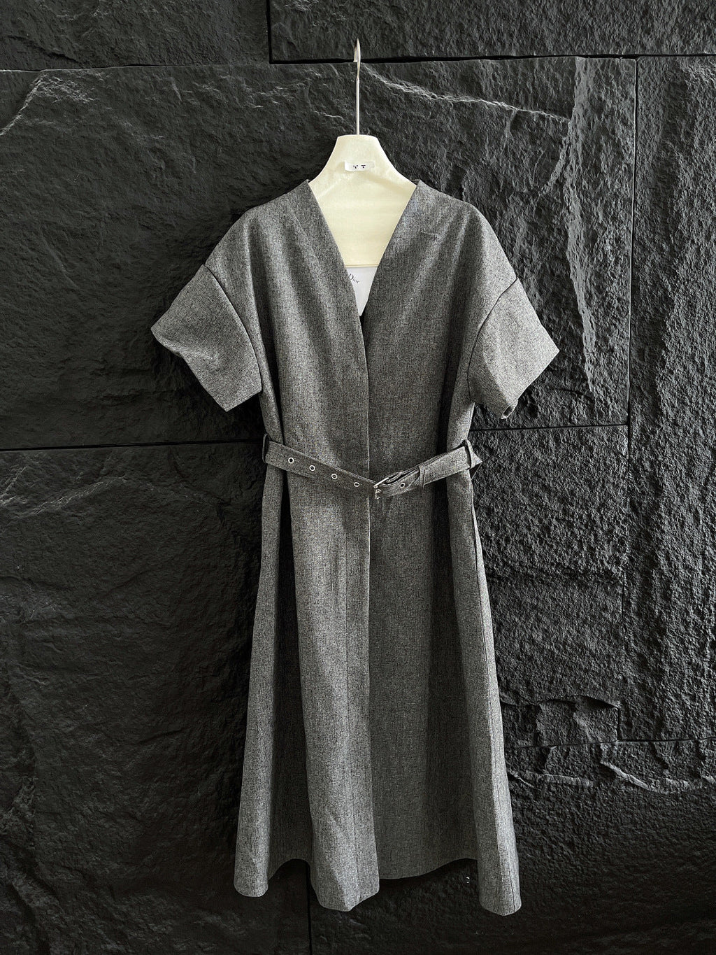 BALLOON DRESS WITH BELT IN RAYON 265972