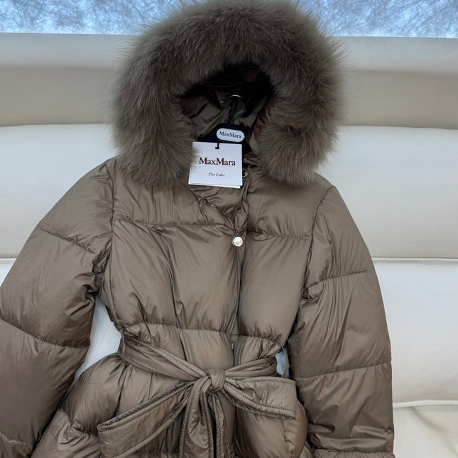 MAX MARA 25S LONG DOWN COAT 210