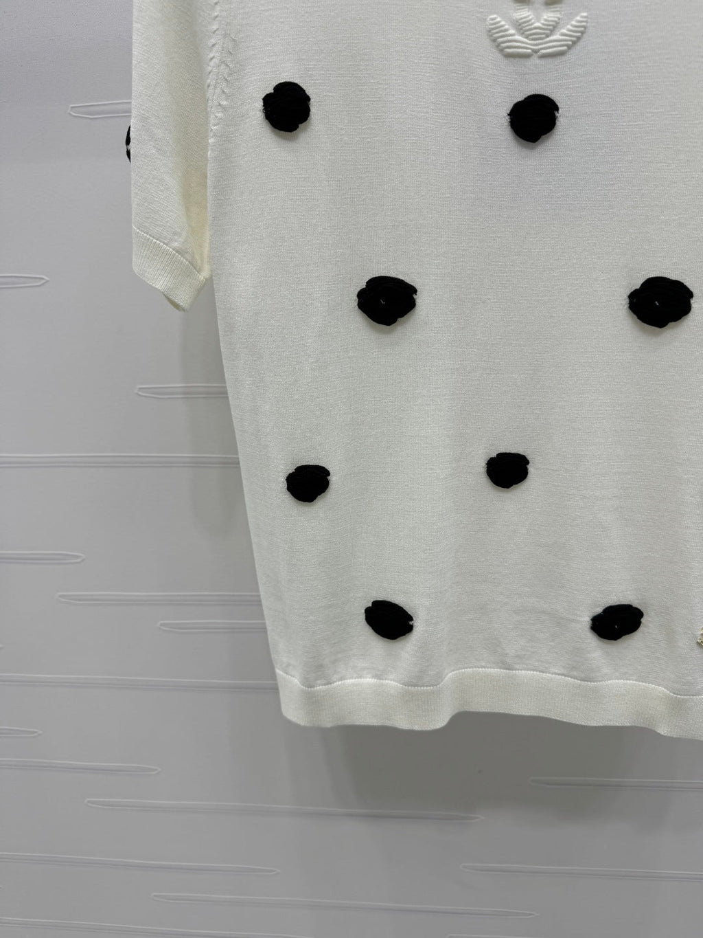 CHANEL SHORT-SLEEVE KNIT TOP 269465