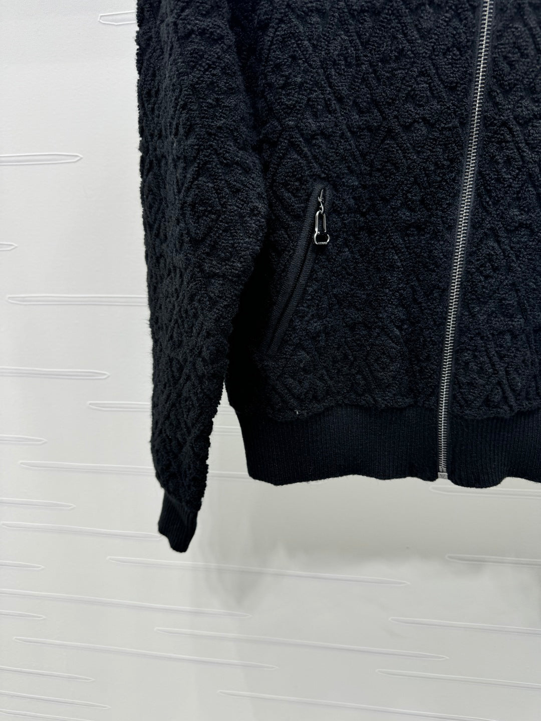 LV ZIP-UP LONG-SLEEVE KNIT CARDIGAN 274961