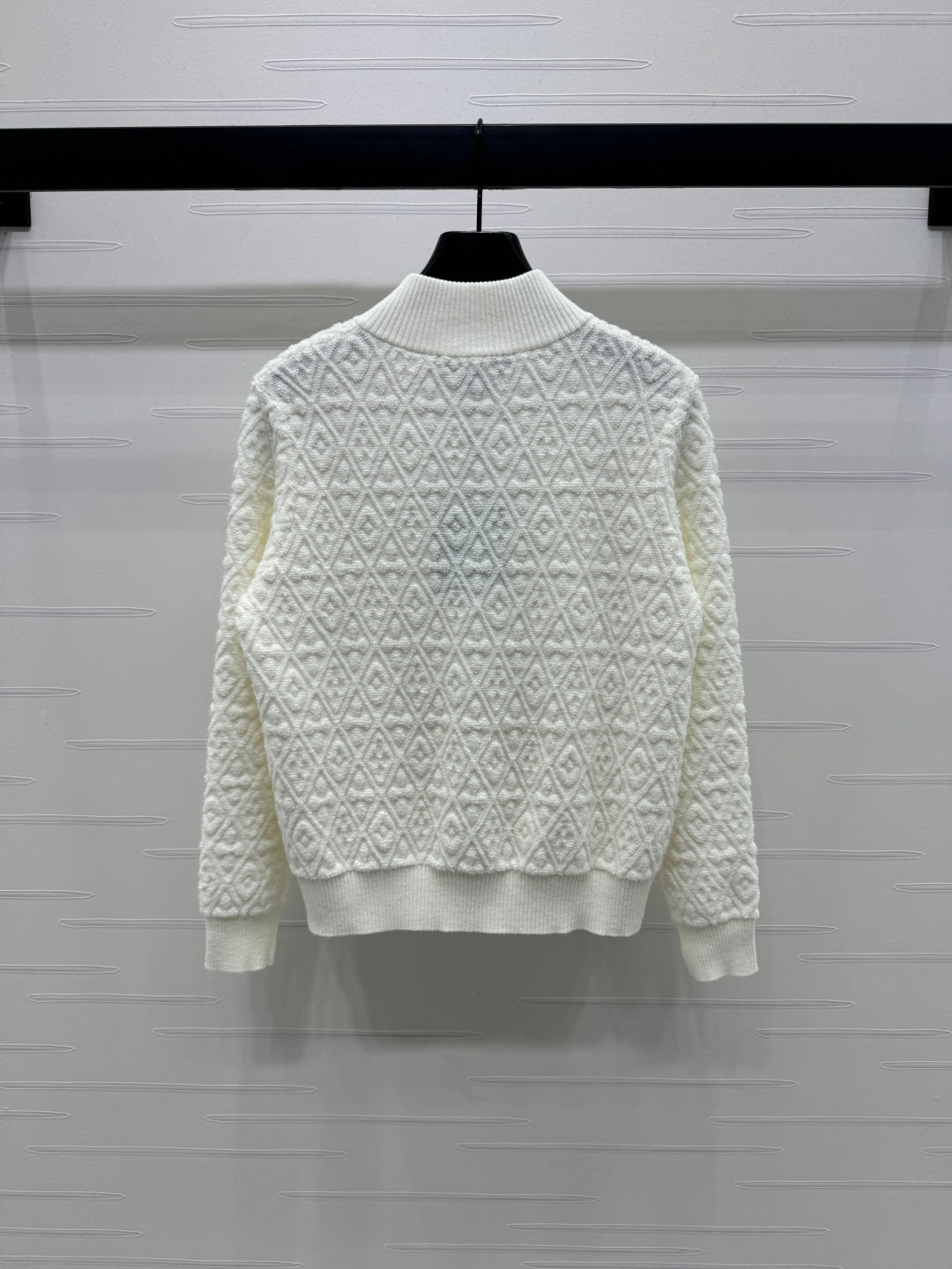 LV ZIP-UP LONG-SLEEVE KNIT CARDIGAN 274960