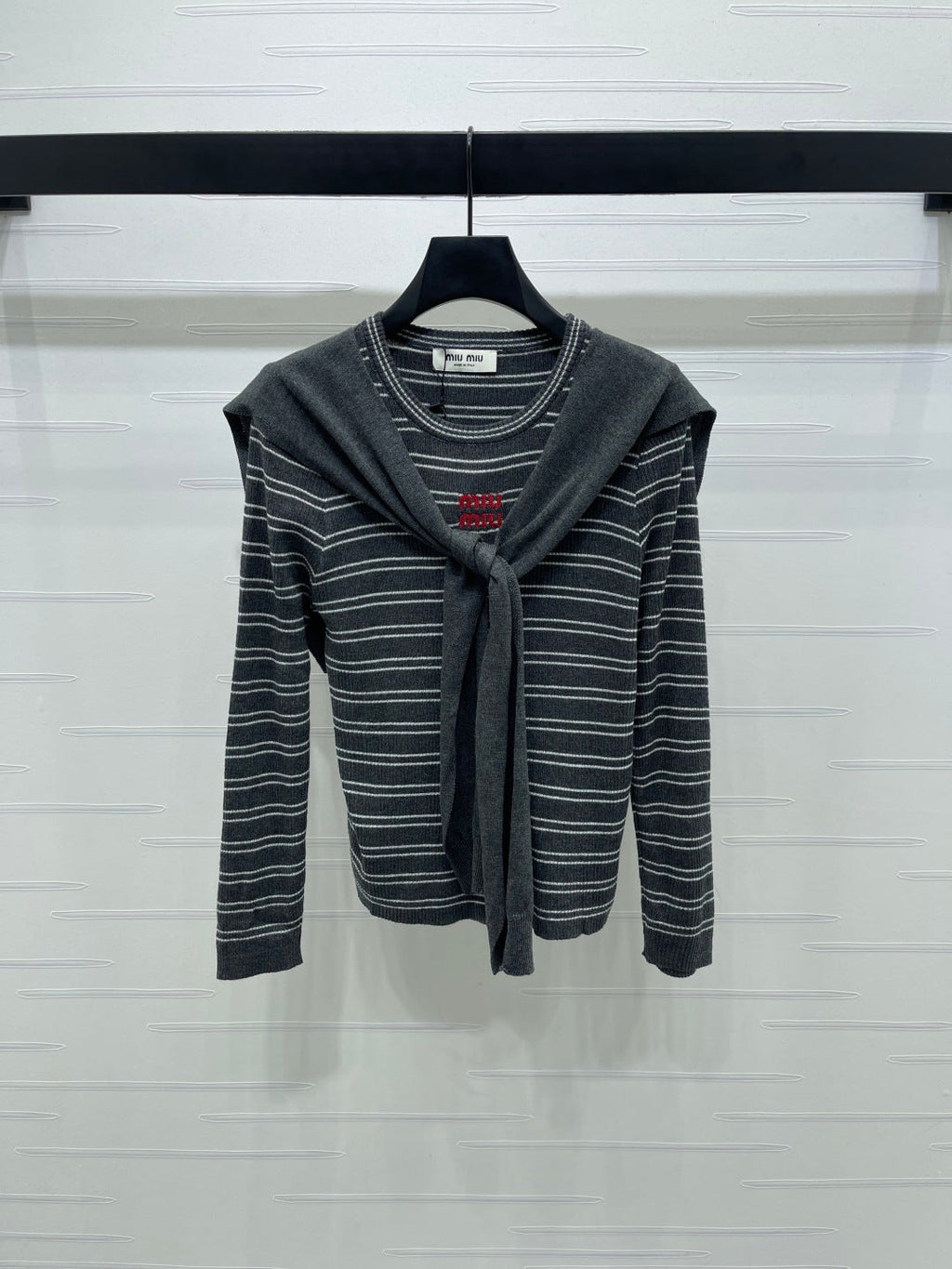 MIUMIU COWL NECK KNITTED SWEATER STYLE 480