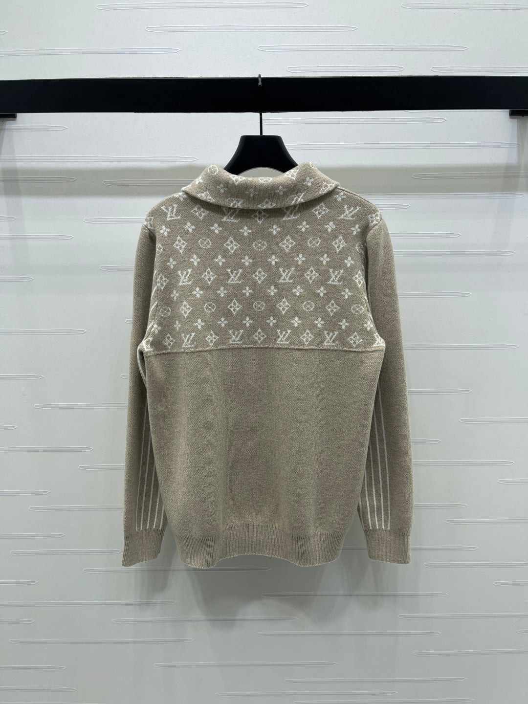 LV 25S LONG-SLEEVE COLOR-BLOCK COLLARED SHIRT 0166