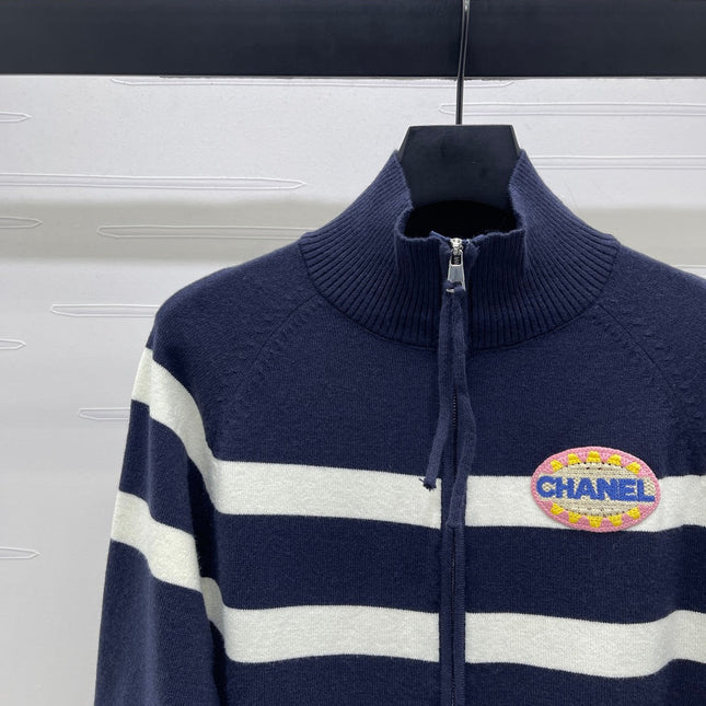 CHANEL 25S STAND-COLLAR CARDIGAN 283