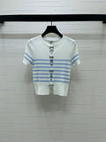 CHANEL 26S SHORT-SLEEVED KNIT SHIRT STYLE 1168