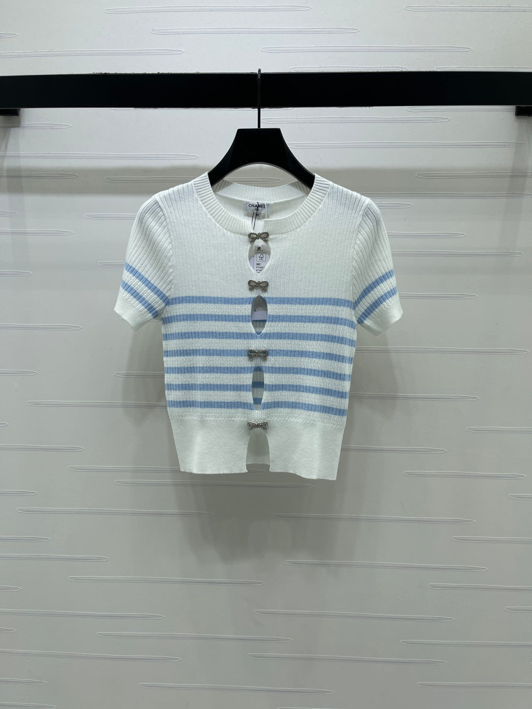 CHANEL 26S SHORT-SLEEVED KNIT SHIRT STYLE 1168
