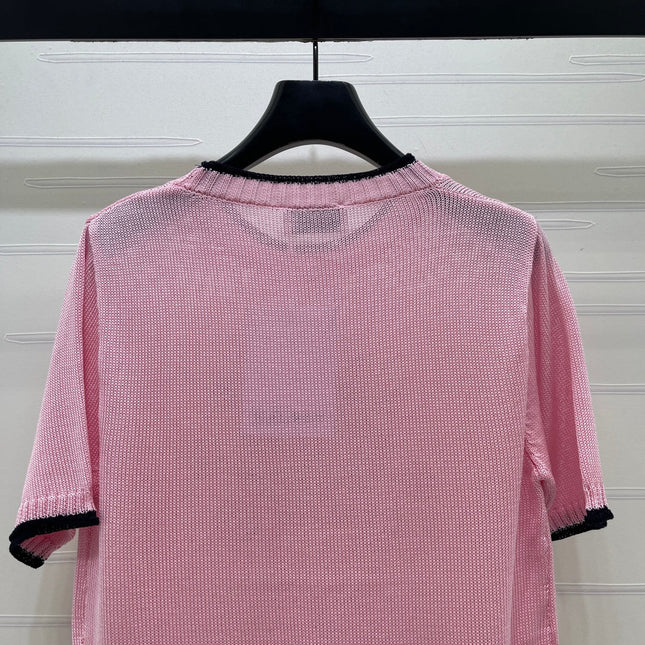 CHANEL 26S SHORT-SLEEVED KNIT SHIRT STYLE 1167