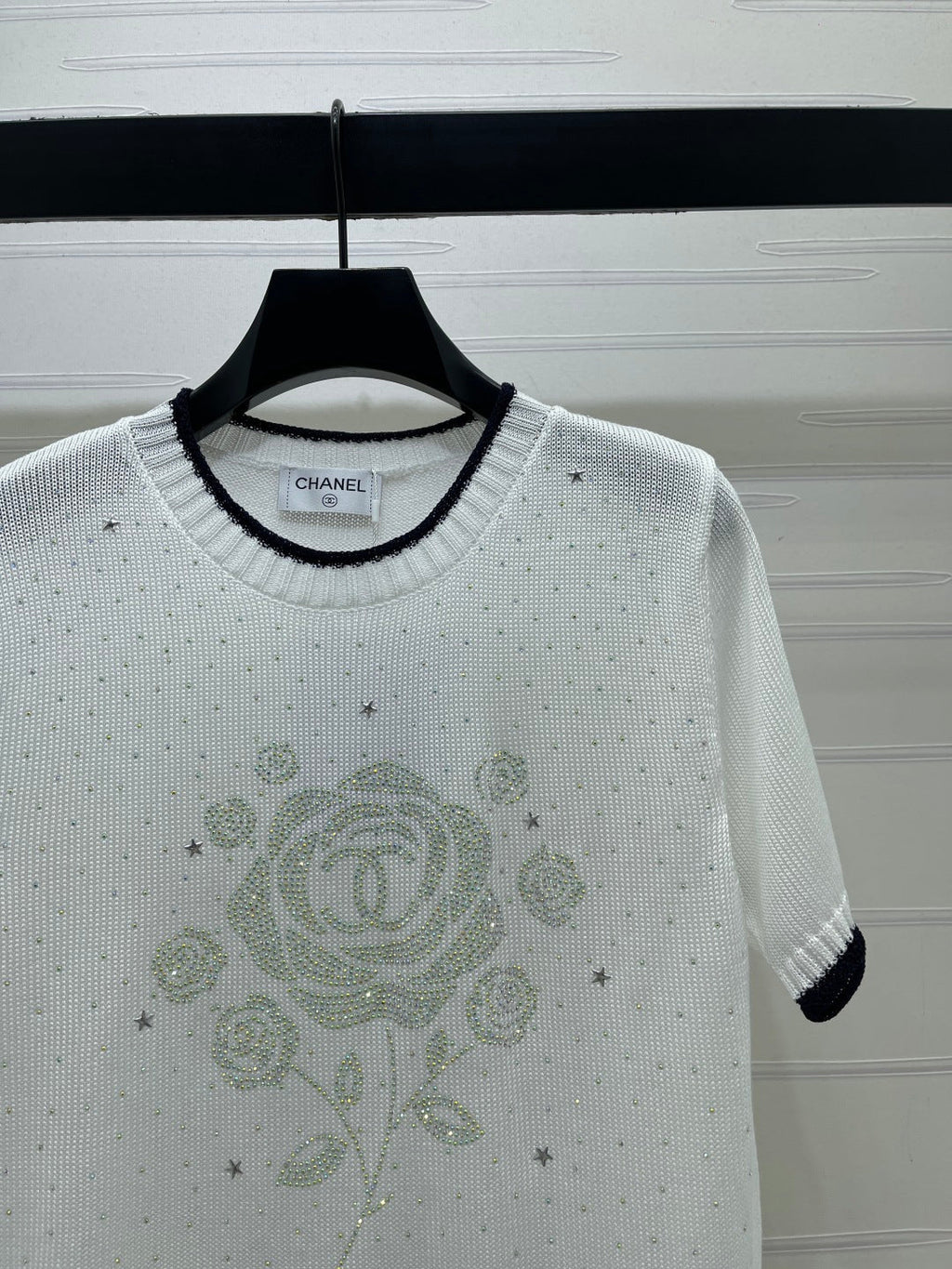 CHANEL 26S SHORT-SLEEVED KNIT SHIRT STYLE 1165