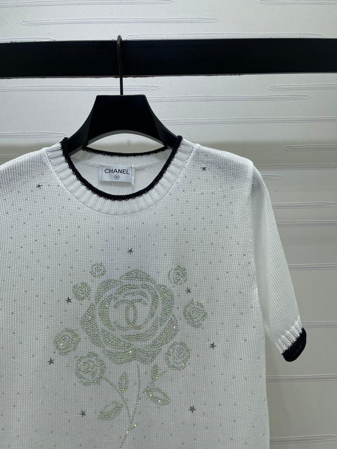 CHANEL 26S SHORT-SLEEVED KNIT SHIRT STYLE 1165