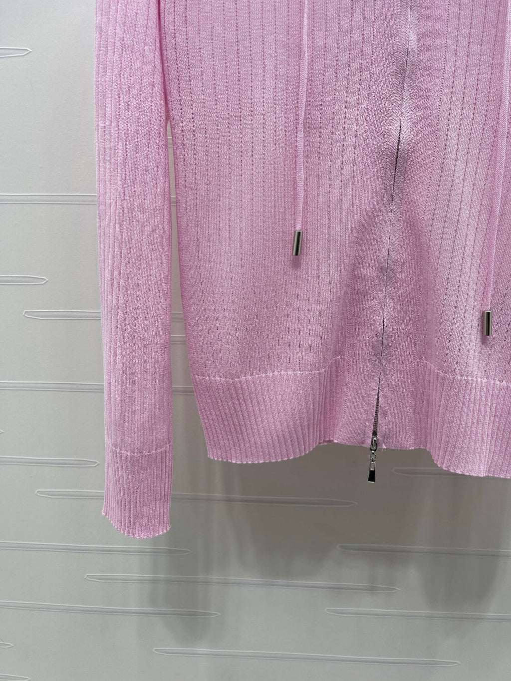 YSL 26S ZIP UP HOODED CARDIGAN 388