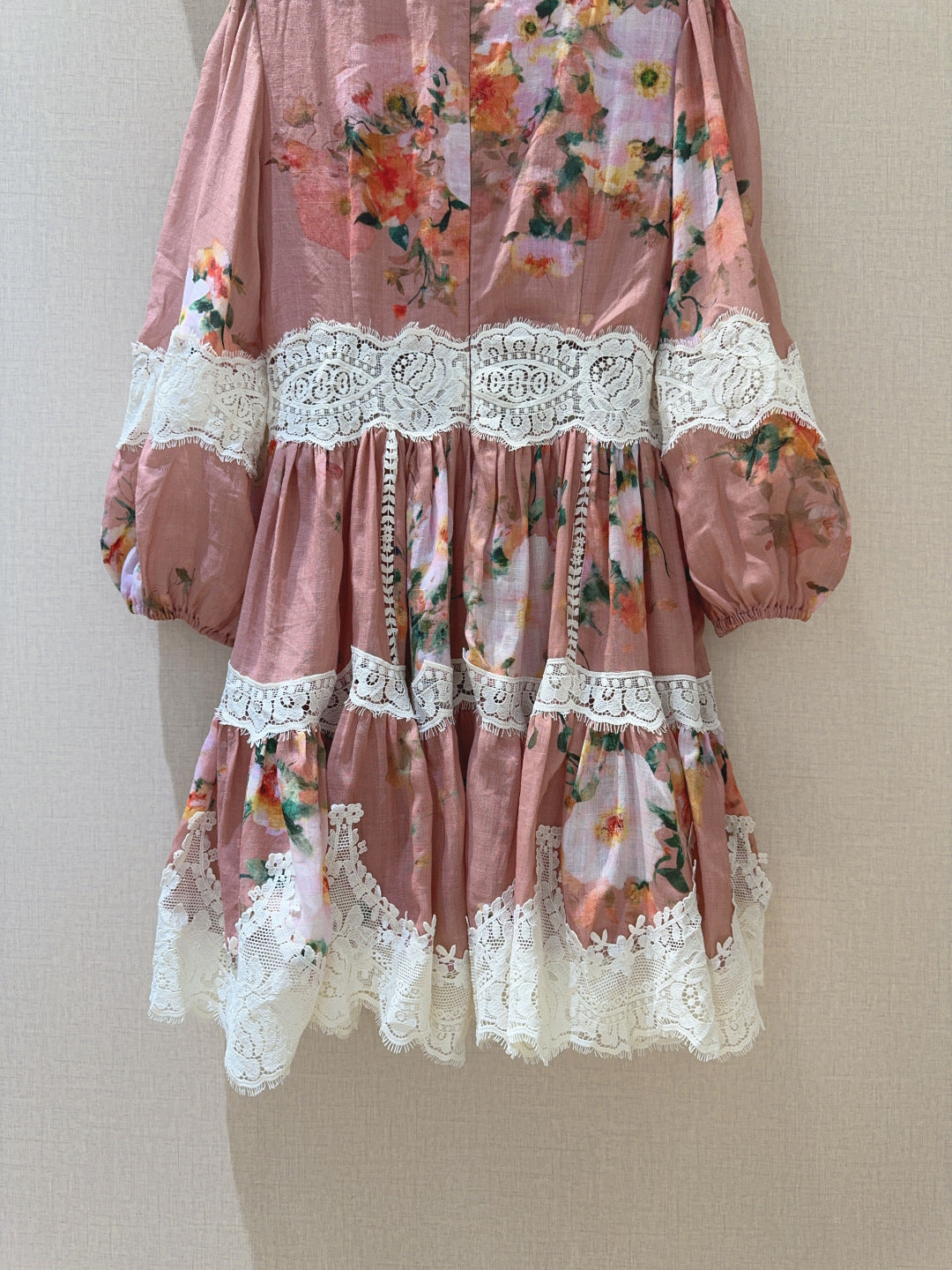 ZIMMERMANN 26 LACE TRIM MINI DRESS STYLE 234