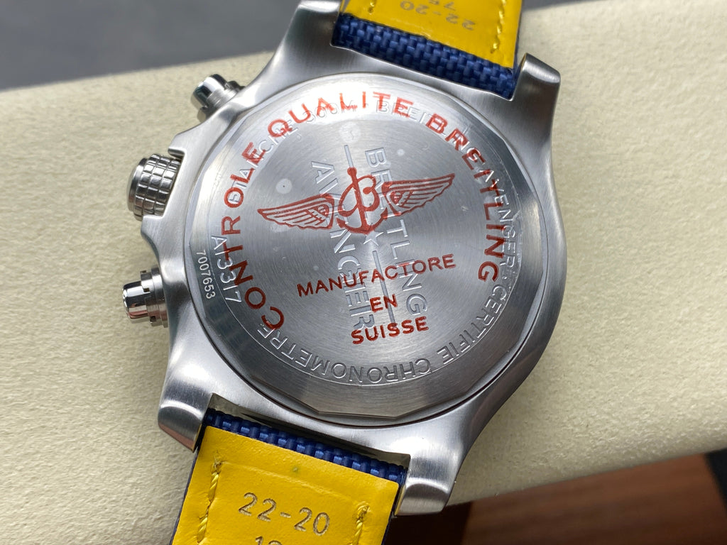 AVENGER CHRONOGRAPH STEEL CASE NAVY BLUE NYLON STRAP