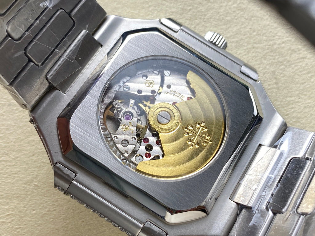 CUBITUS AUTOMATIC ALL STEEL ATTACHED DIAMOND BROWN DIAL