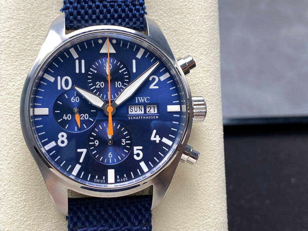 PILOT'S WATCH MARK XX STAINLESS STEEL CASE WITH NAVY BLUE TEXTILE STRAP AND DIAL