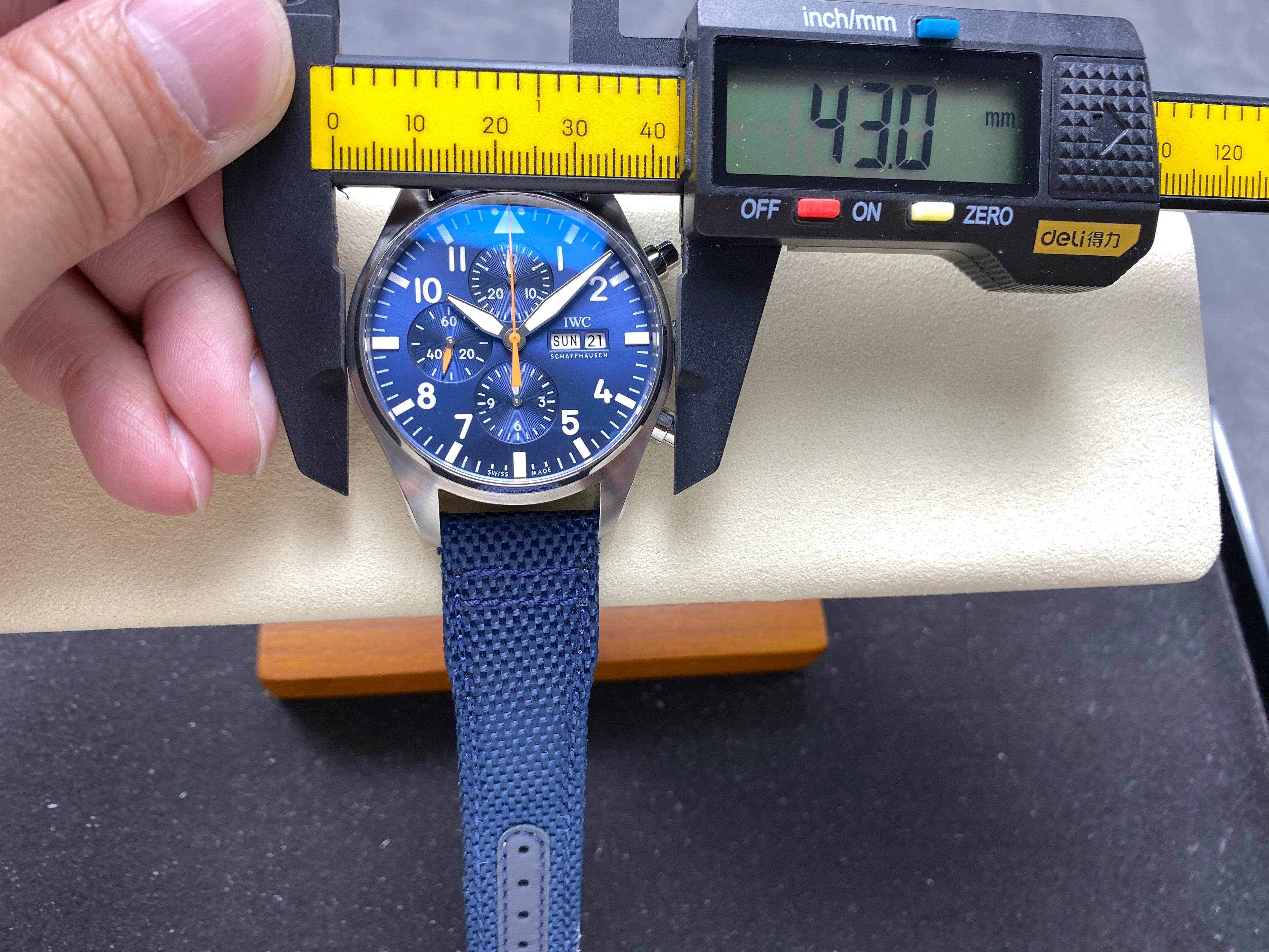 PILOT'S WATCH MARK XX STAINLESS STEEL CASE WITH NAVY BLUE TEXTILE STRAP AND DIAL