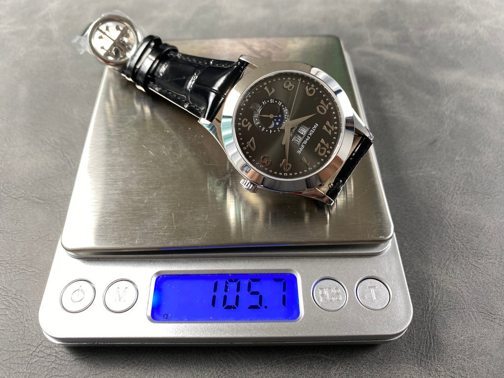 ANNUAL CALENDAR SELF-WINDING WHITE GOLD CASE DARK GRAY DIAL