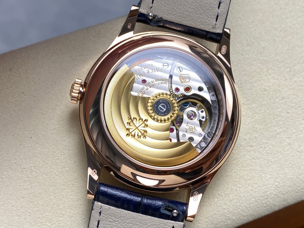 ANNUAL CALENDAR SELF-WINDING ROSE GOLD CASE BLUE SUNBURST DIAL