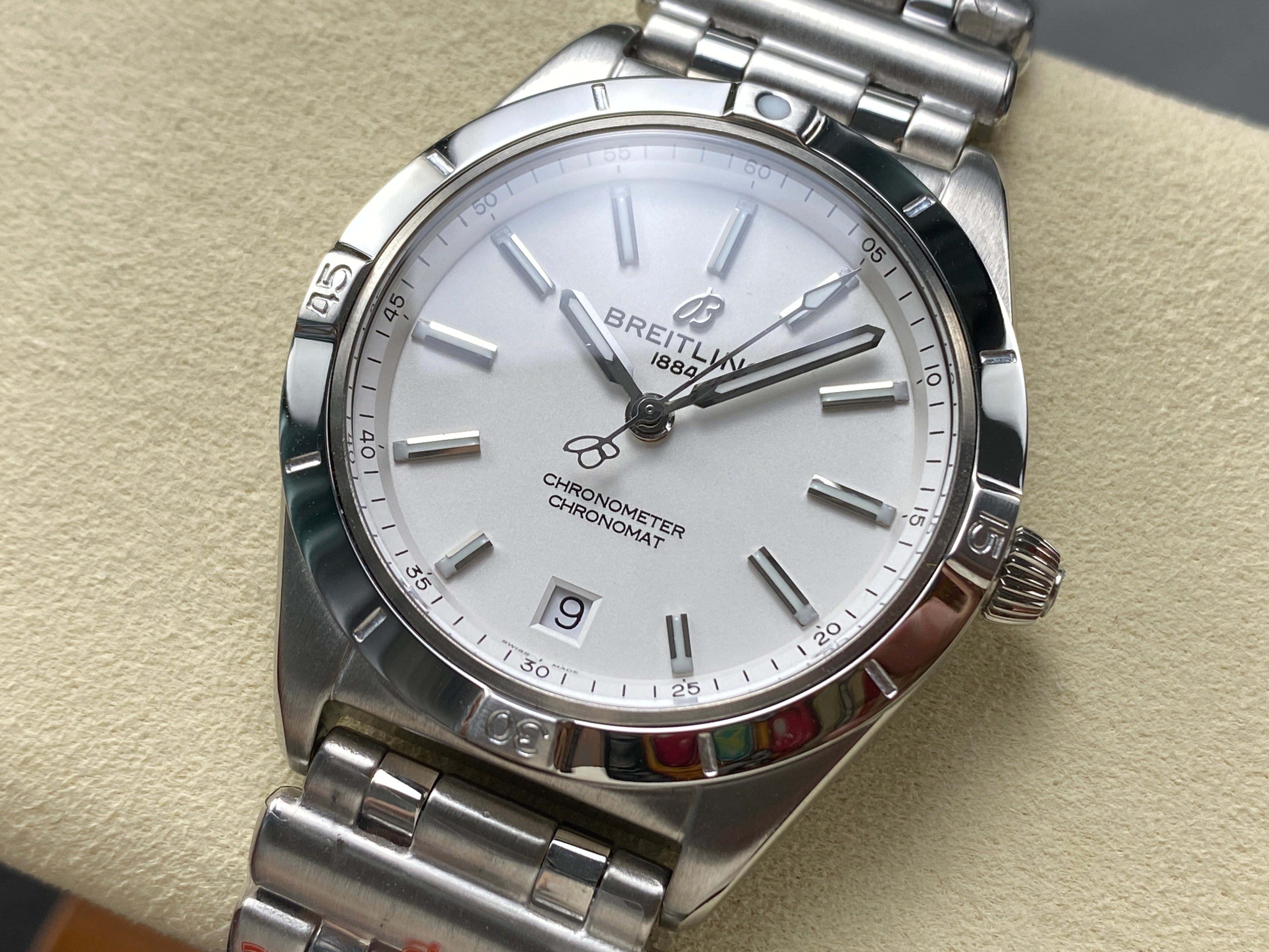 CHRONOMAT AUTOMATIC 36 STEEL CASE WHITE DIAL