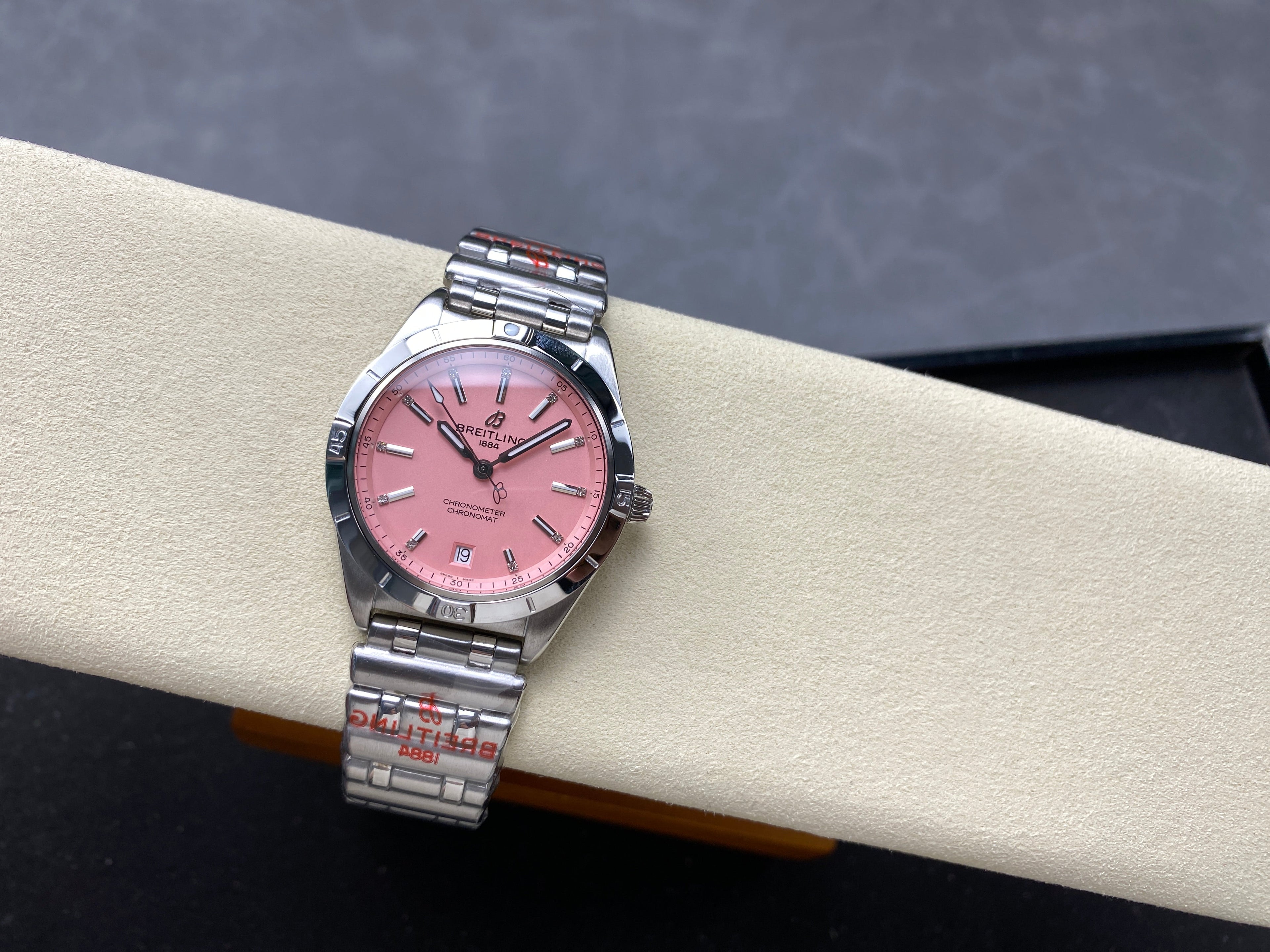 CHRONOMAT AUTOMATIC 36 STEEL CASE PINK DIAL