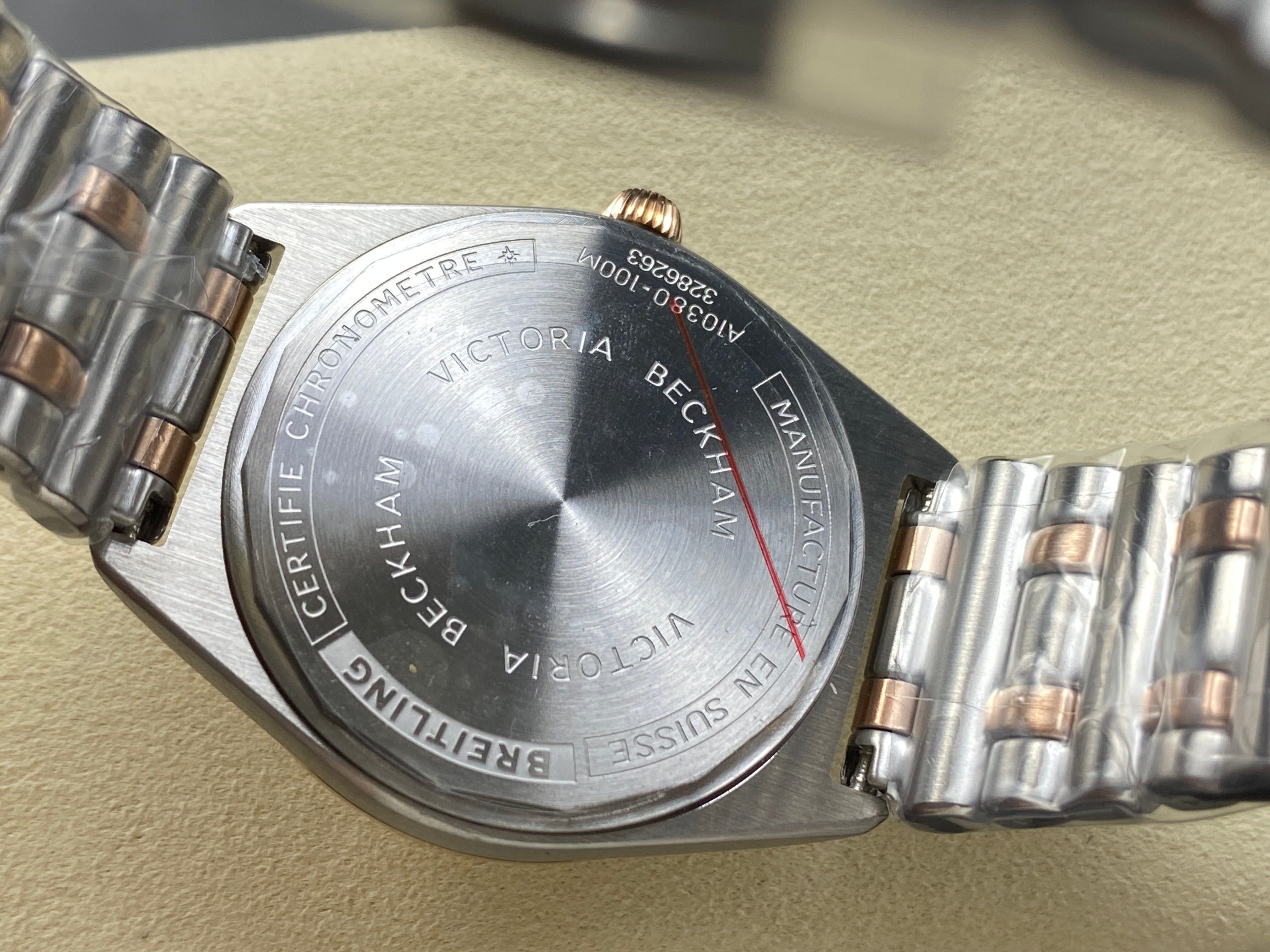 CHRONOMAT AUTOMATIC 36 RED GOLD AND STEEL CASE PINK DIAL