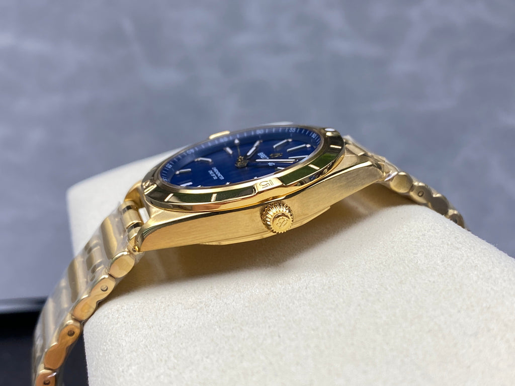 CHRONOMAT AUTOMATIC 36 VICTORIA BECKHAM YELLOW GOLD CASE MIDNIGHT BLUE DIAL