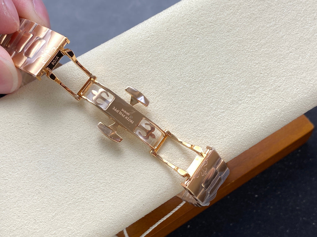 NAUTILUS AUTOMATIC ALL ROSE GOLD SUNBURST BROWN DIAL