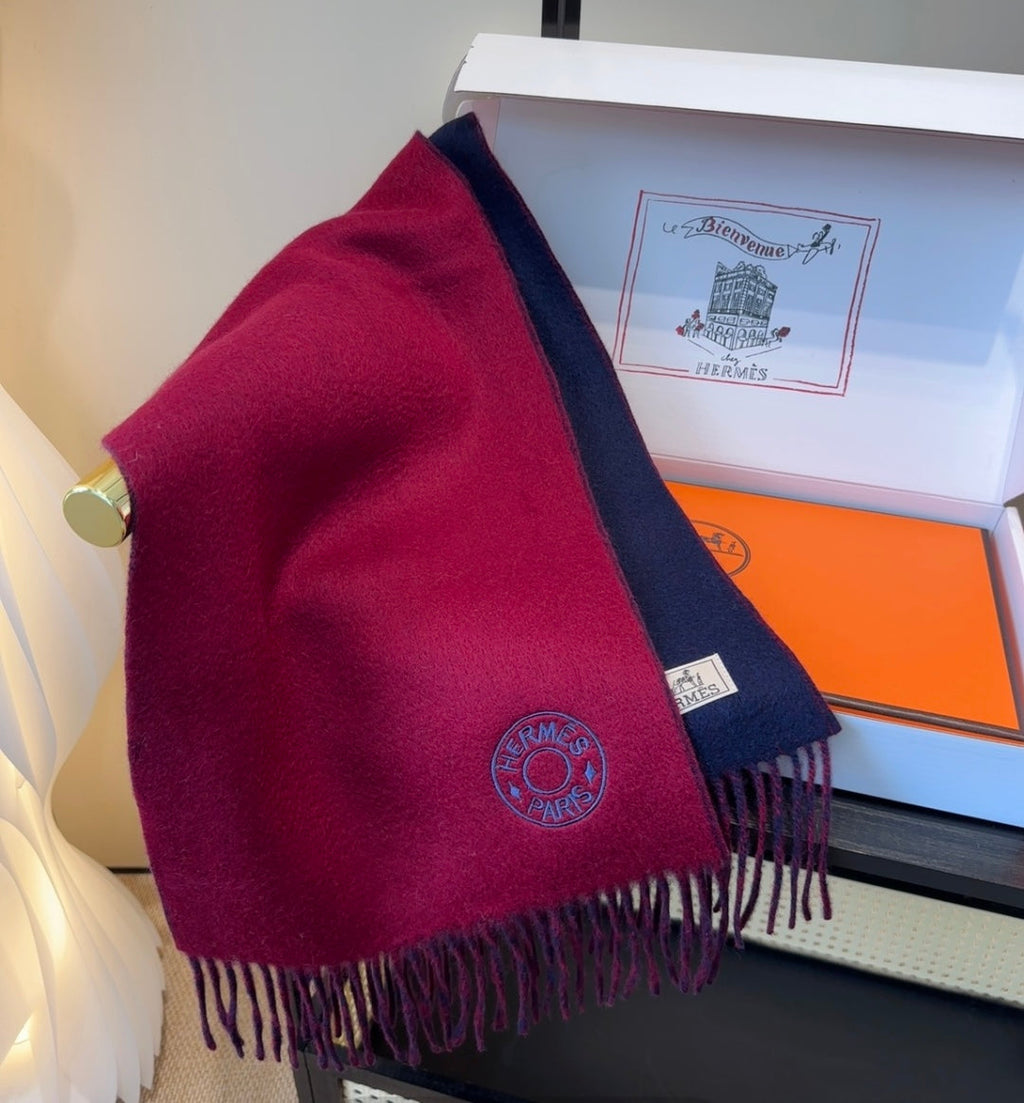 HERMES 25S SCARF 190 IN CASHMERE 854620
