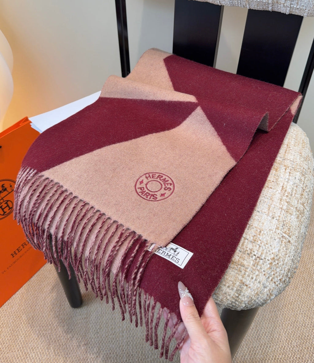 HERMES 25S SCARF 190 IN CASHMERE 989785