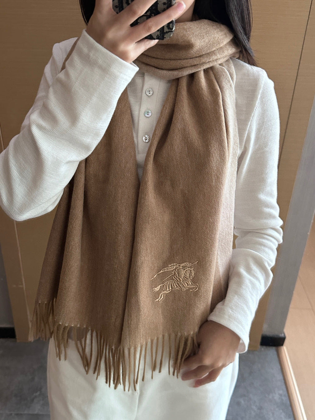 BURBERRY 26S SCARF 180CM IN CASHMERE 209917