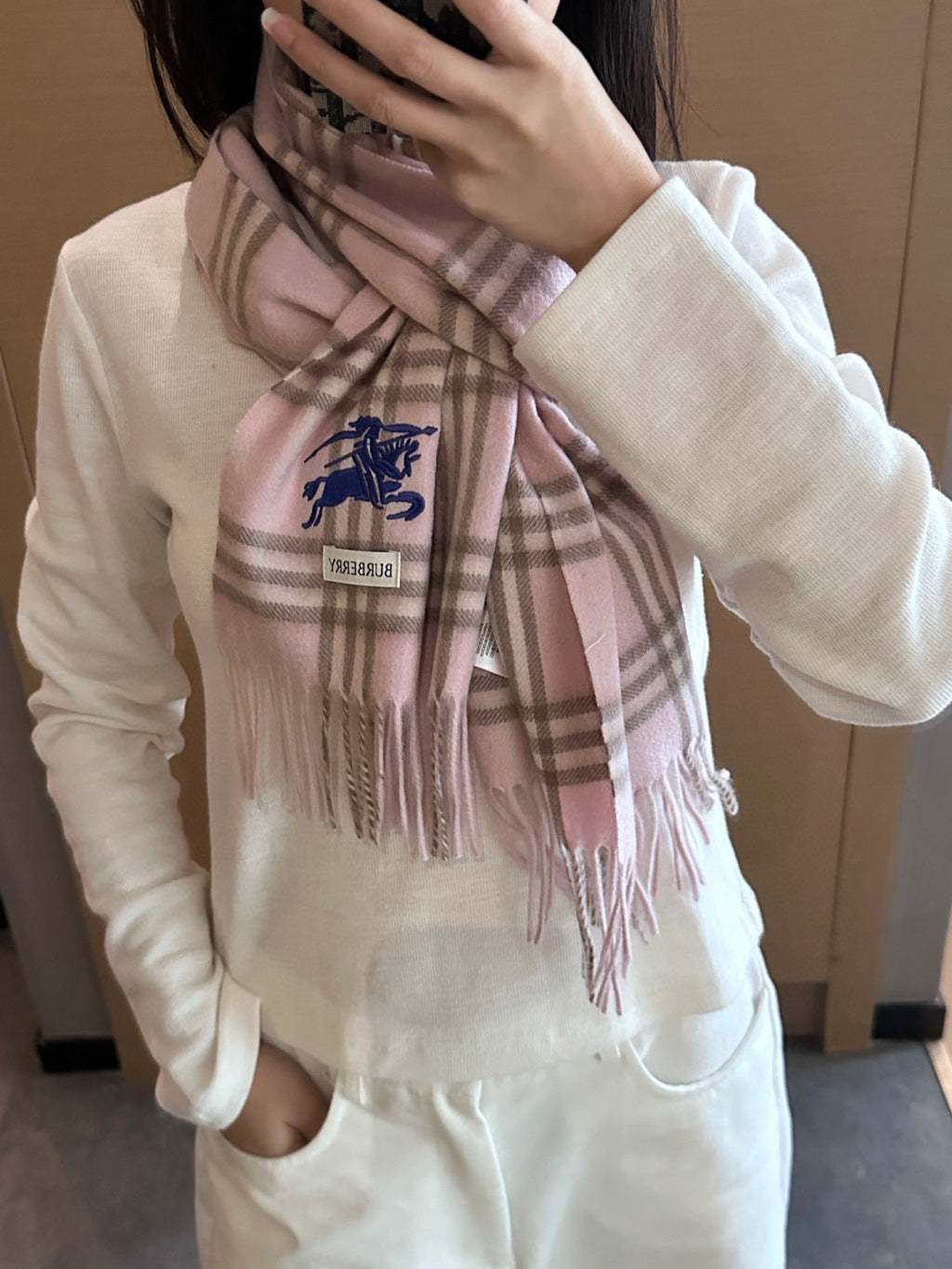 BURBERRY 26S SCARF 180CM IN CASHMERE 215215