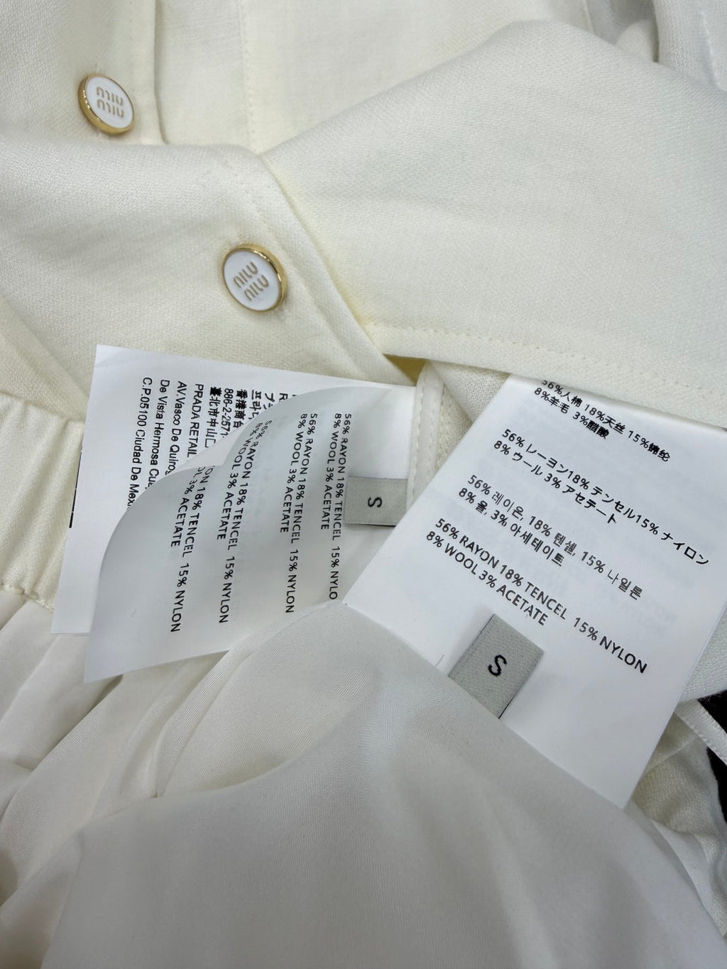MIUMIU 26S TOP AND SKIRT SET STYLE 1083