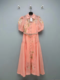 ZIMMERMANN 26S FLORAL BELTED MIDI SHIRT DRESS STYLE 256