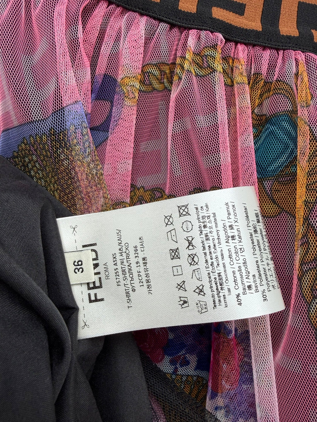 FENDI 26S MESH SKIRT 227