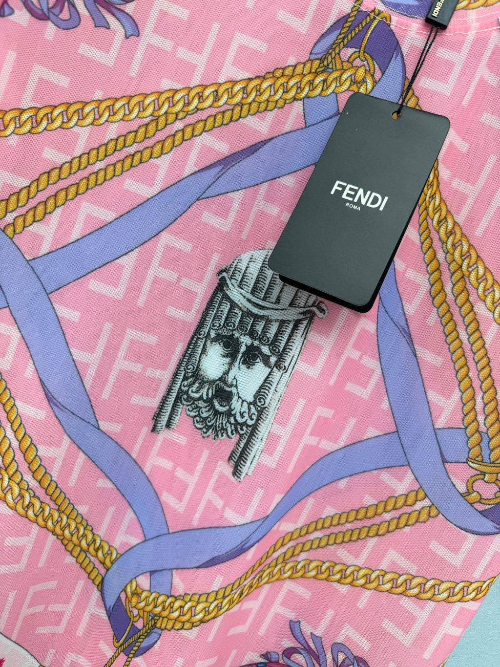 FENDI 26S SHORT SLEEVE MESH T-SHIRT 226