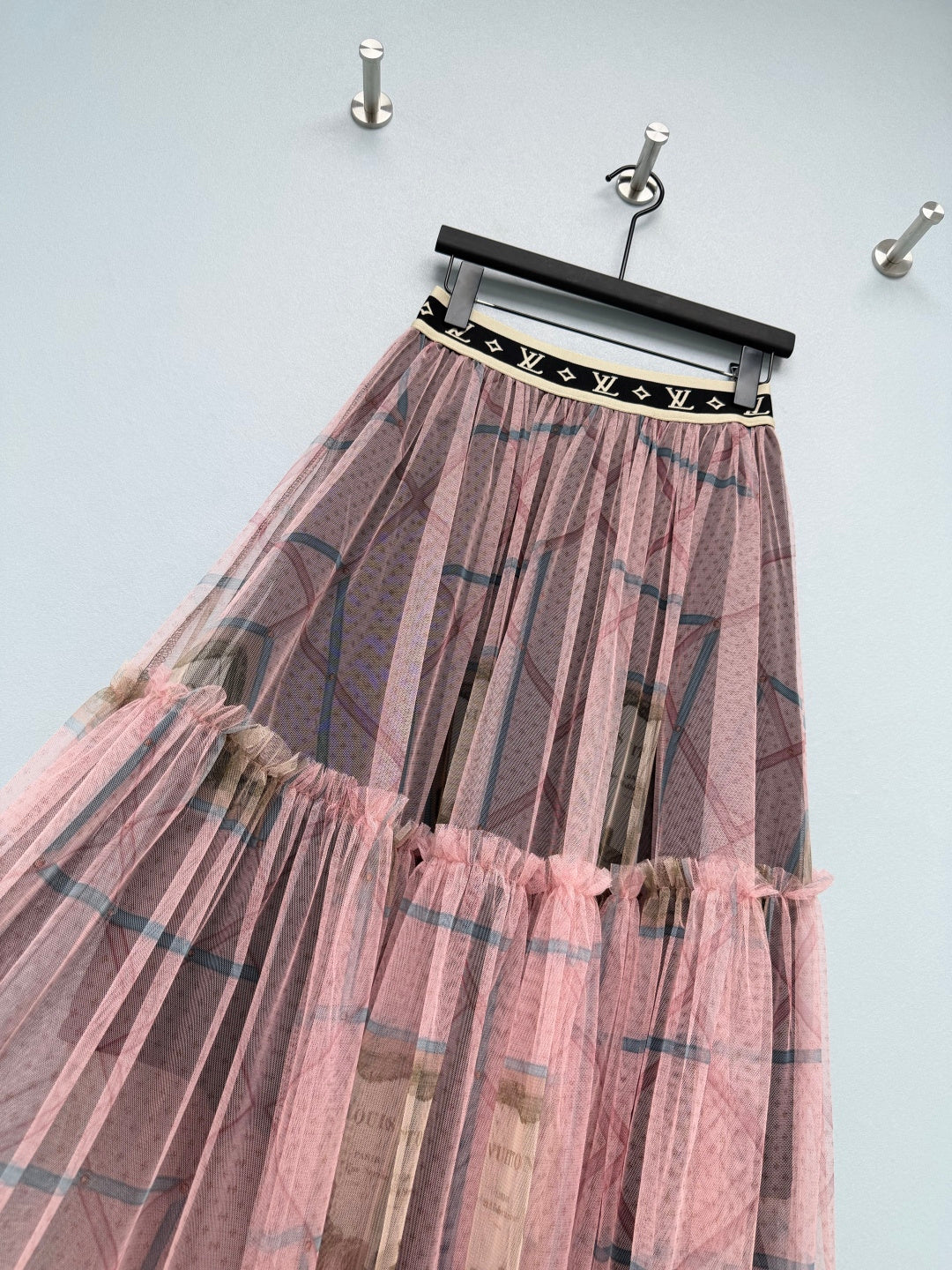 LV 26S PATTERNED CHIFFON SKIRT STYLE 169