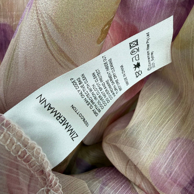 ZIMMERMANN 26S FLORAL SILK MAXI DRESS STYLE 254