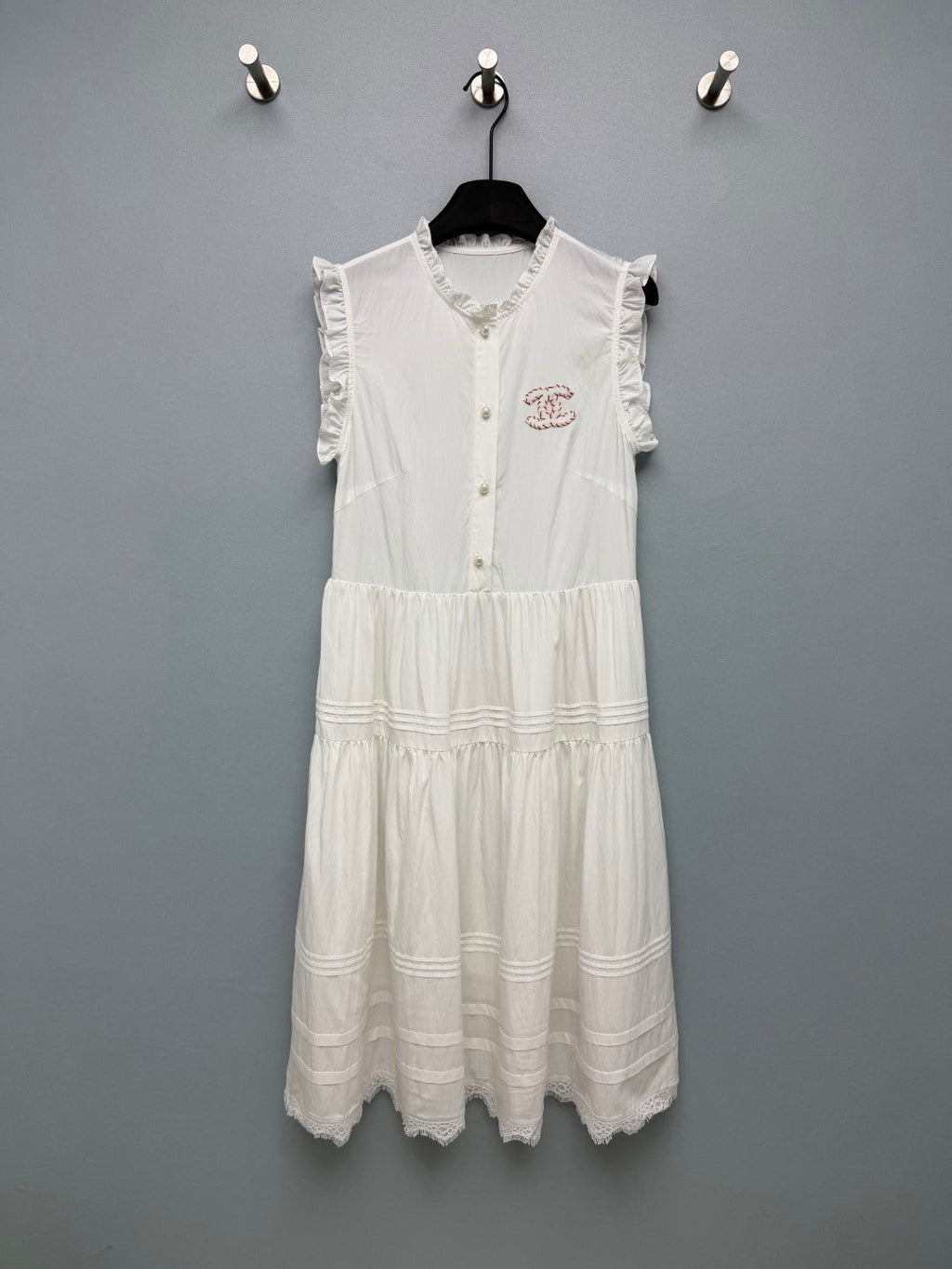 CHANEL 26S PLEATED SLEEVELESS DRESS STYLE 1127