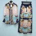 ZIMMERMANN 26S SHIRT AND WIDE LEG PANTS SET STYLE 246