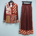 ZIMMERMANN 26S SHIRT AND WIDE LEG PANTS SET STYLE 245