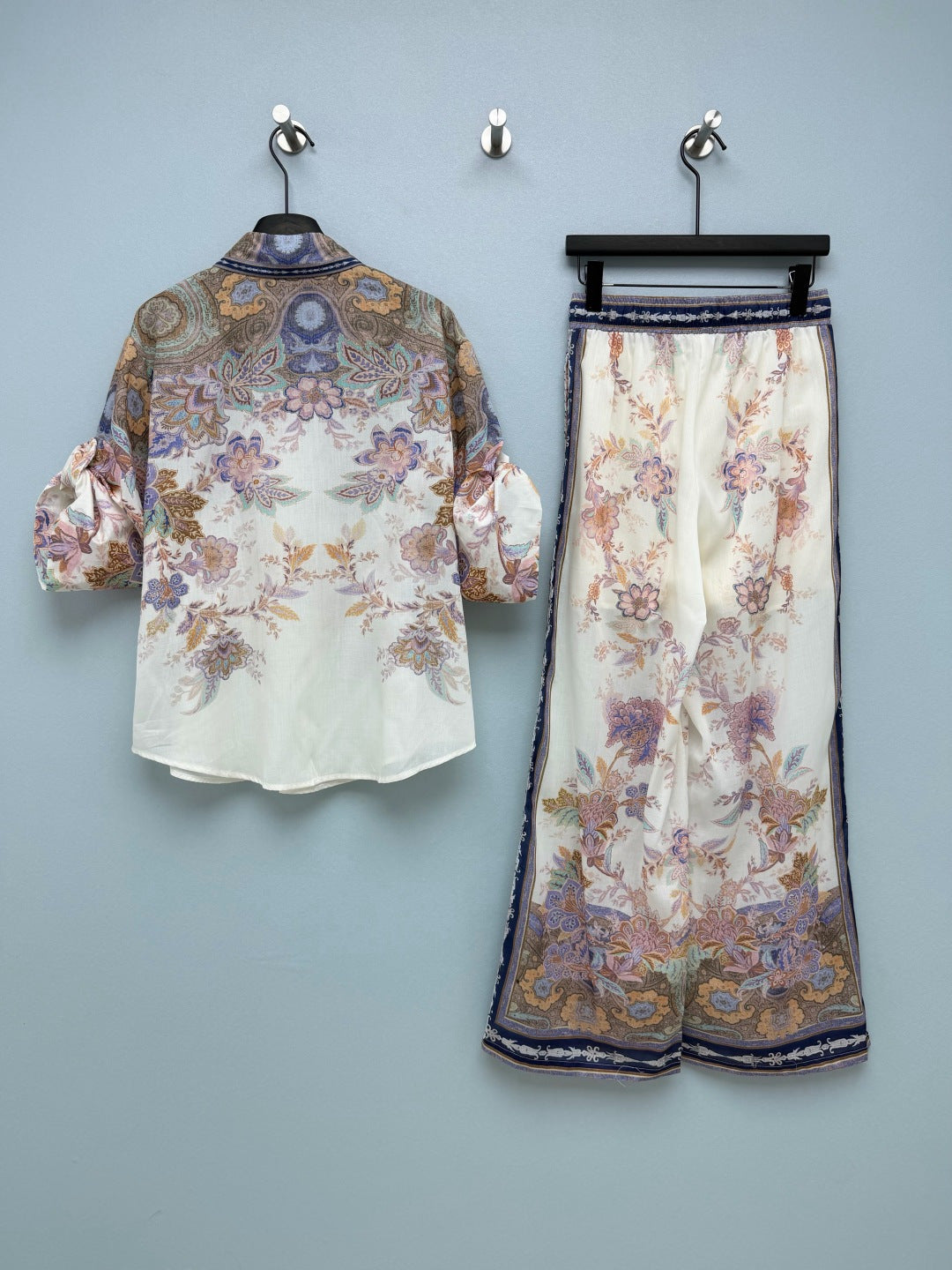 ZIMMERMANN 26S SHIRT & WIDE LEG PANTS SET STYLE 198