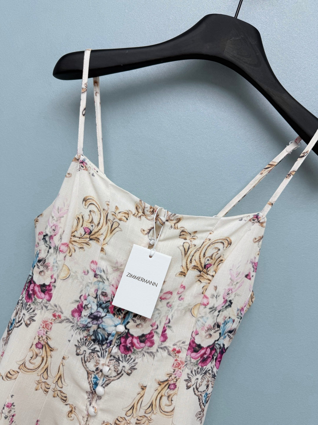 ZIMMERMANN 26S PEACOCK FLORAL MIDI DRESS STYLE 197