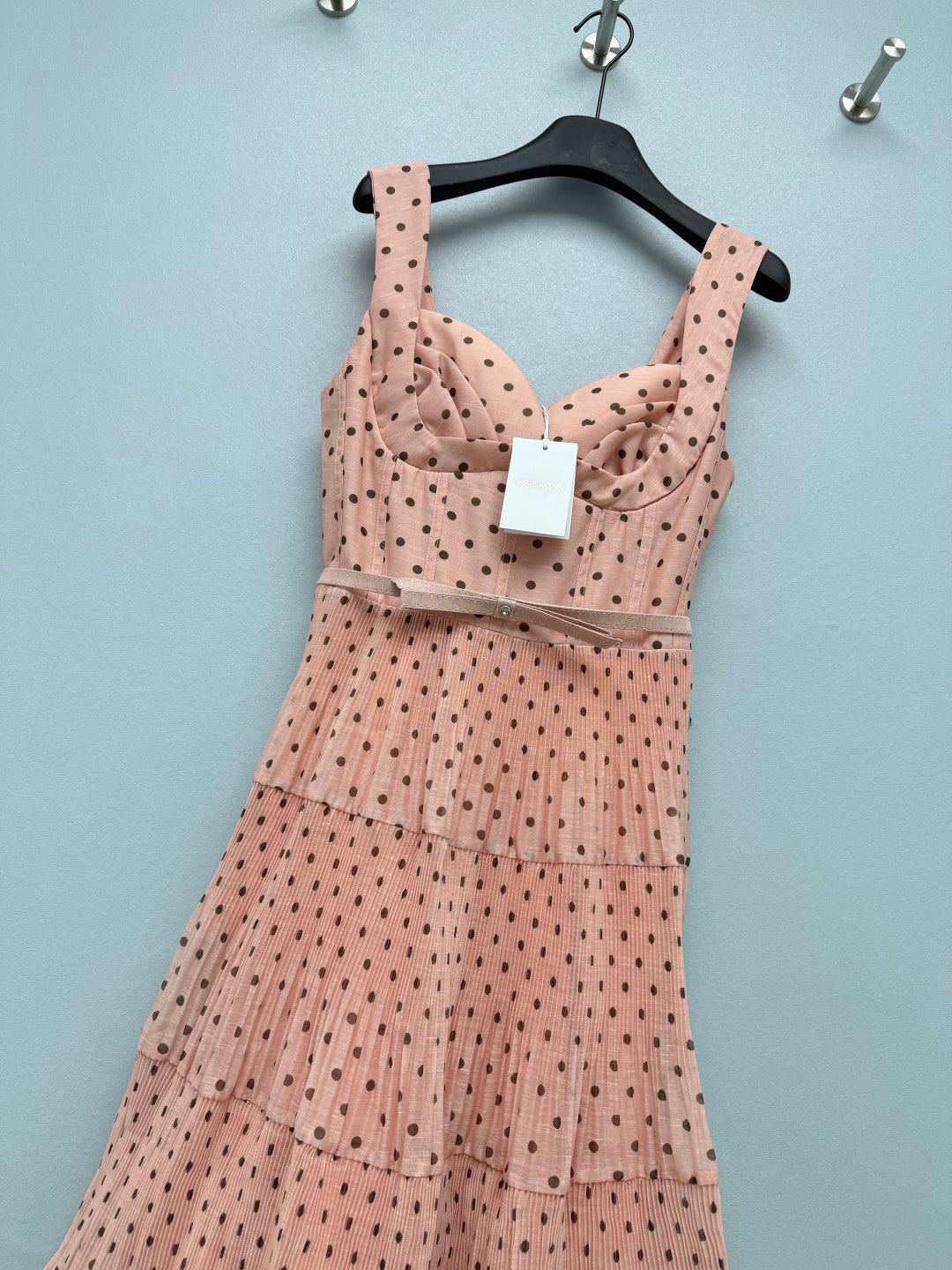 ZIMMERMANN 26S POLKA DOT TIERED MIDI DRESS STYLE 193
