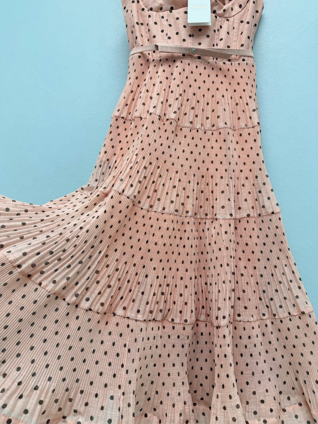 ZIMMERMANN 26S POLKA DOT TIERED MIDI DRESS STYLE 193